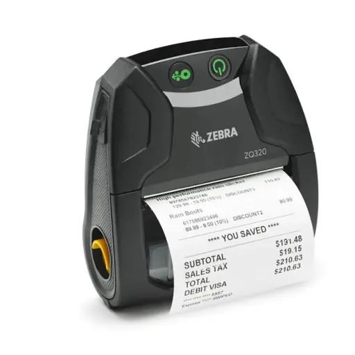 [ZQ32-A0W01RL-00] Zebra Impresora Móvil ZQ320, Térmica Directa, Inalámbrico, 203 x 203DPI, USB 2.0/Bluetooth4.0, Negro