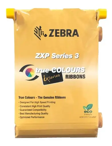 Cinta Negra 1.000 Impr Para Zebra Zxp3 * 800033-801